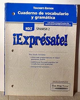 HOLT SPANISH 2 CUADERNO DE VOCABULARIO Y GRAMATICA TEACHER39S EDITION Ebook PDF