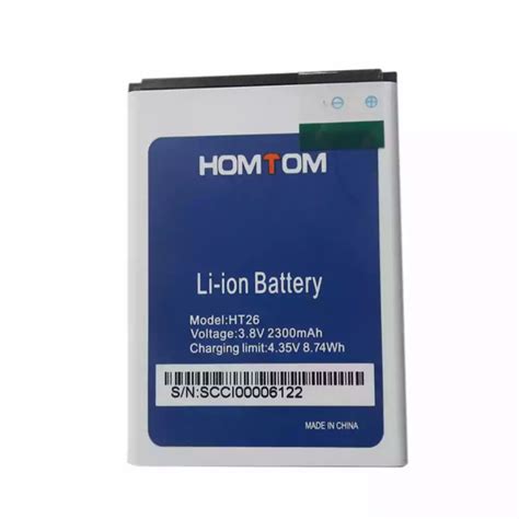 HOMTOM Cellphone Definition Capacitive Li Battery PDF