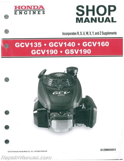 HONDA GCV190 SERVICE MANUAL Ebook PDF