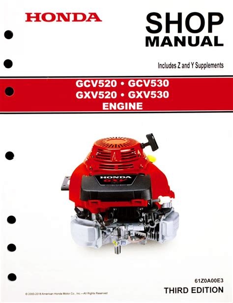 HONDA GXV530 SERVICE MANUAL Ebook PDF
