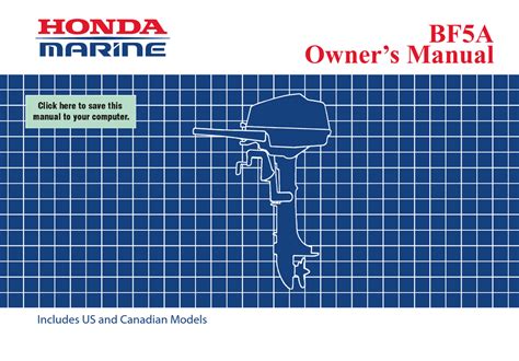 HONDA MARINE BF5A REPAIR MANUAL DOWNLOAD Ebook Kindle Editon