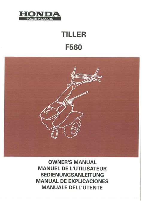 HONDA SERVICE MANUAL F560 Ebook Epub