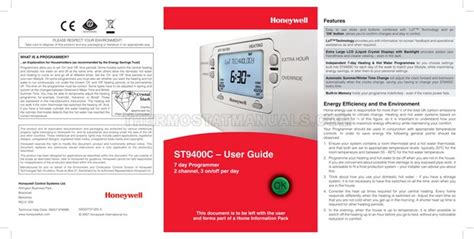 HONEYWELL ST9400C USER GUIDE Ebook Doc