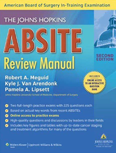 HOPKINS SURGERY ABSITE REVIEW MANUAL Ebook Epub