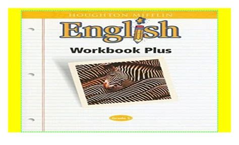 HOUGHTON MIFFLIN ENGLISH WORKBOOK PLUS GRADE 5 ANSWER KEY Ebook Epub