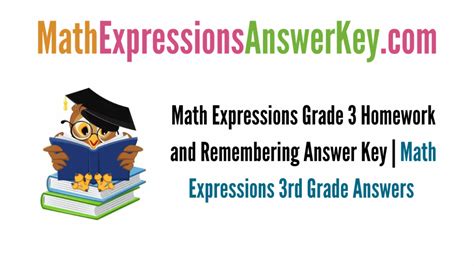 HOUGHTON MIFFLIN MATH EXPRESSIONS GRADE 3 ANSWER KEY Ebook Doc