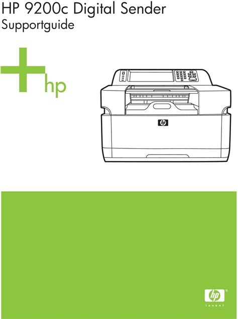 HP 9200c Digital Sender Reviewer/Evaluatorâ€™s Guide pdf Reader