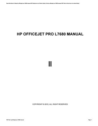 HP L7680 SERVICE MANUAL Ebook PDF