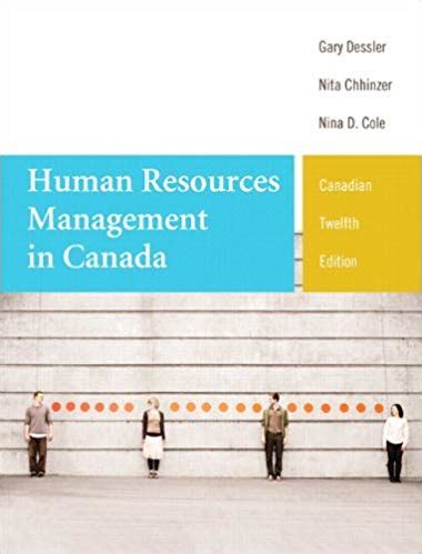 HUMAN RESOURCES MANAGEMENT IN CANADA 12TH EDITION Ebook Kindle Editon