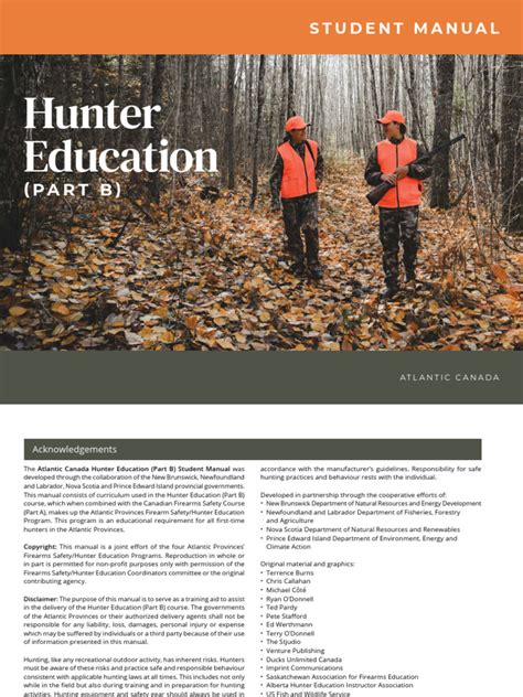 HUNTER EDUCATION MANUAL ALBERTA Ebook Kindle Editon