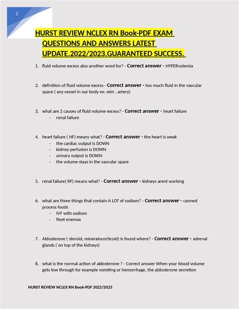 HURST REVIEW NOTES AND ANSWERS Ebook Kindle Editon