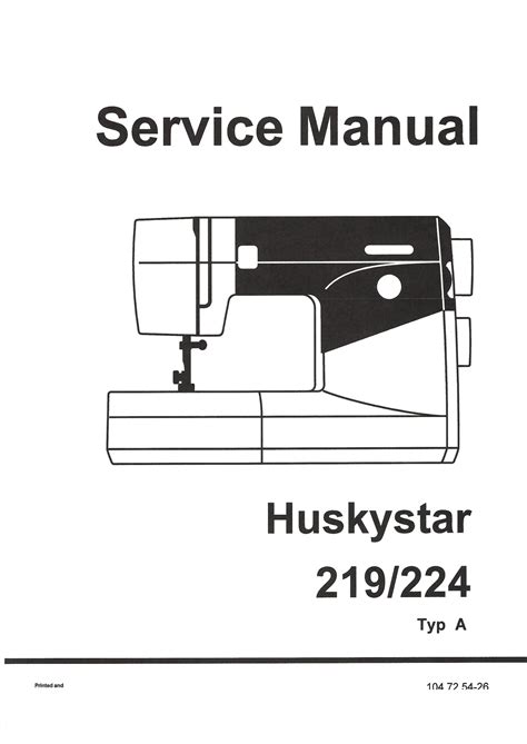 HUSKYSTAR 224 SEWING MACHINE MANUAL Ebook PDF