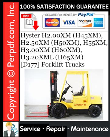 HYSTER FORKLIFT H50XM SERVICE MANUAL Ebook Reader