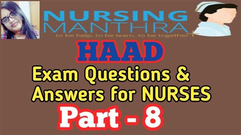 Haad Questions And Answers For Nurses Kindle Editon