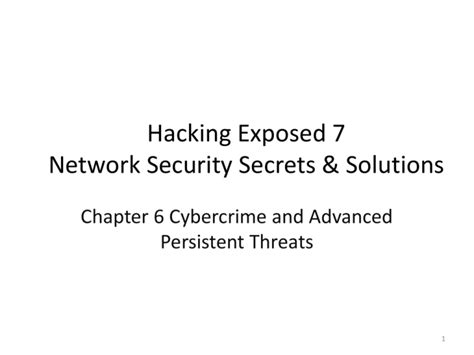 Hacking Exposed 7 Network Security Secrets & Solutions 7th Edition Reader