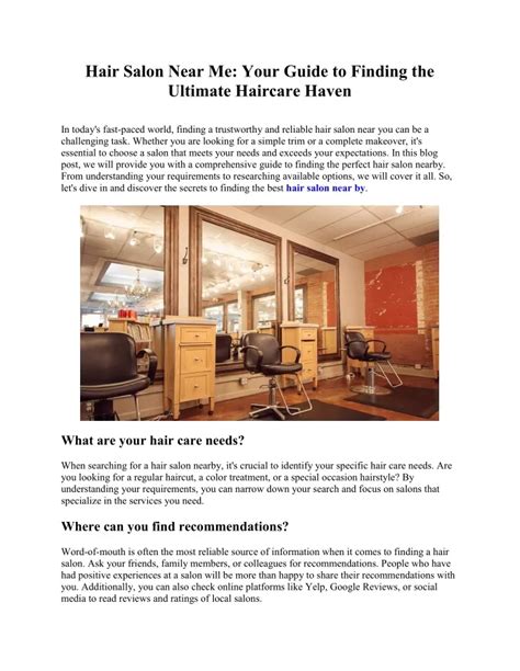 Hair Store Near: Your Ultimate Guide to Finding the Best Local Salon