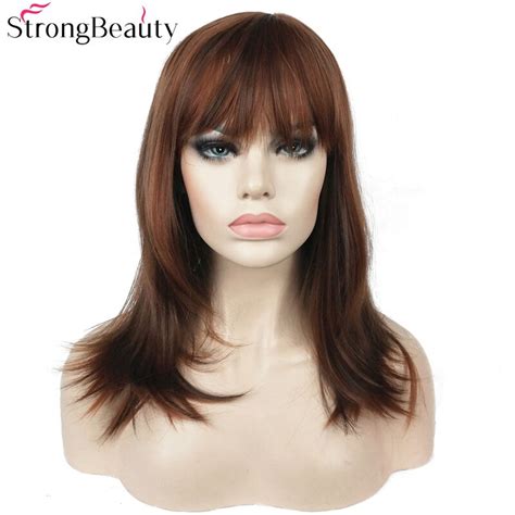 Hairstyles Auburn Straight Synthetic Long Wigs