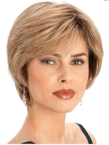 Hairstyles Blonde Straight Short Human Hair Wigs & Half Wigs