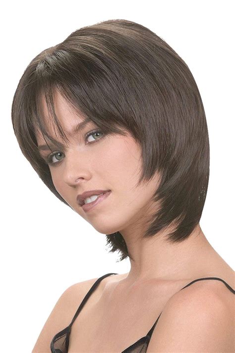 Hairstyles Brown Straight Chin Length Bob Wigs