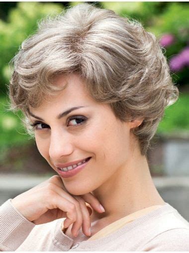 Hairstyles Wavy Short Synthetic Grey Wigs