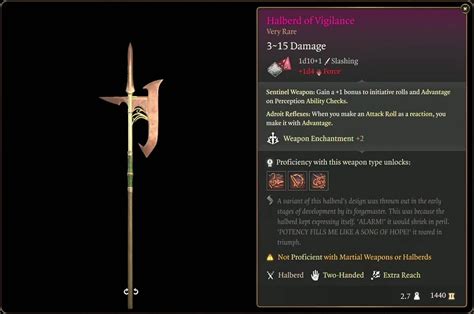 Halberd of Vigilance: The Ultimate Weapon in Baldur's Gate 3