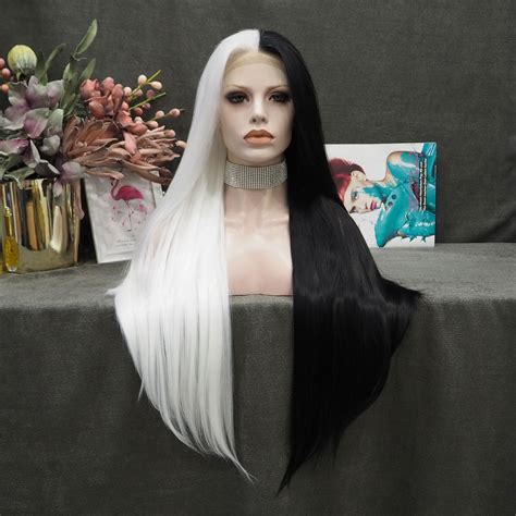 Half Black and White Wig: A Perfect Mix of Style