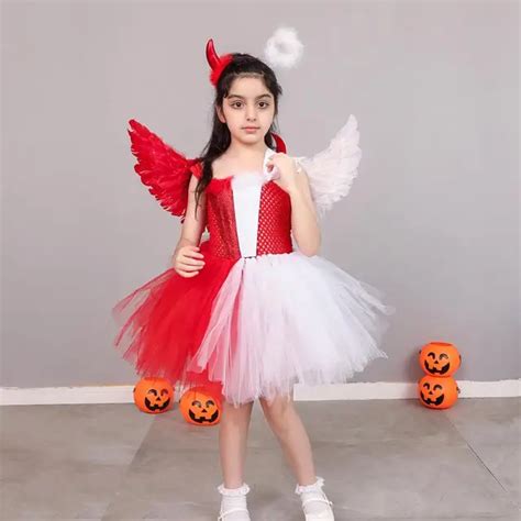 Half Devil and Half Angel Costume: A Hauntingly Enchanting Blend for Halloween Revelry