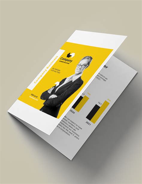 Half Fold Brochure Template