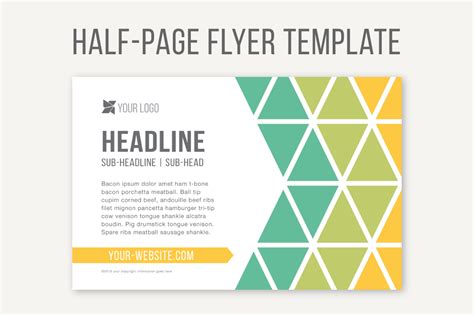 Half Page Template
