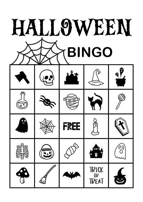 Halloween Bingo Free Printable
