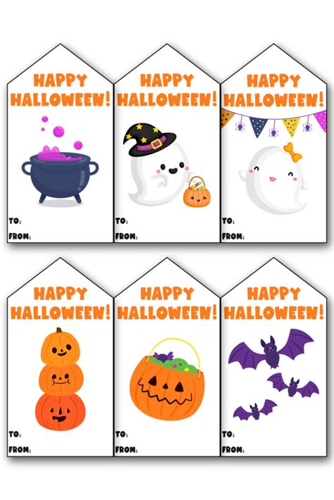 Halloween Gift Tags Template