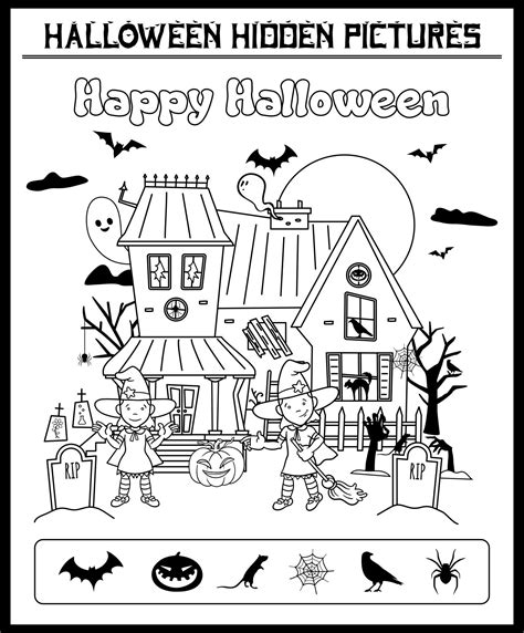 Halloween Hidden Pictures Printable