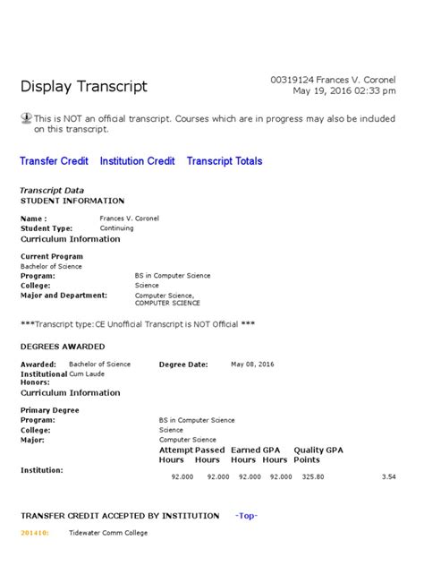 Hampton University Transcript: Unlocking Education's Potential