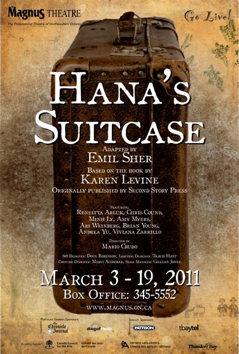 Hana's Suitcase on Stage Reader