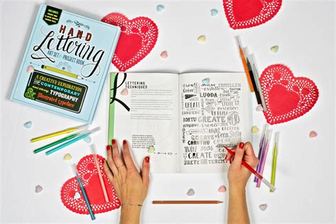 Hand Lettering Art Set and Project Book