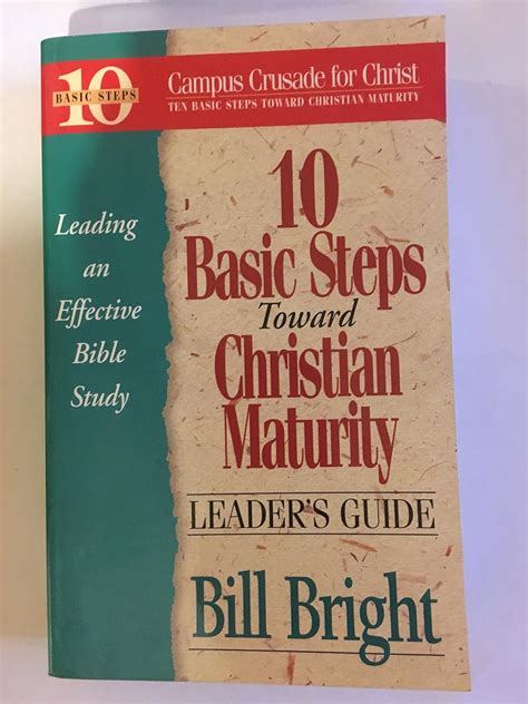 Handbook for Christian Maturity Bible Study Ten Basic Steps Toward Christian Maturity Doc