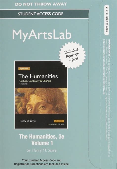 Handbook for the Humanities Plus NEW MyLab Arts with eText Access Card Package