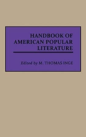 Handbook of American Popular Literature Epub