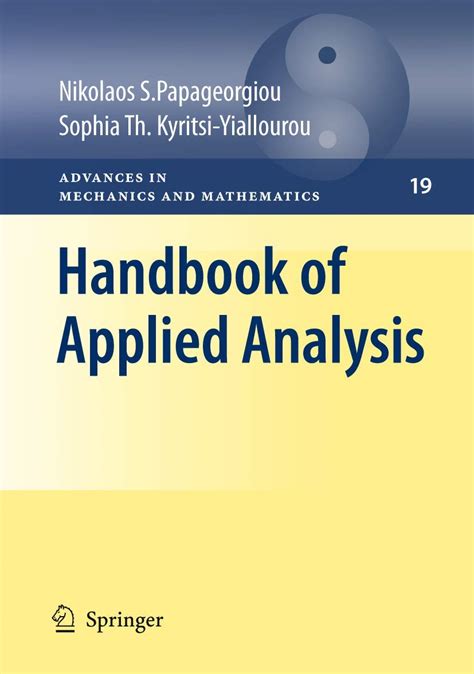 Handbook of Applied Analysis Reader