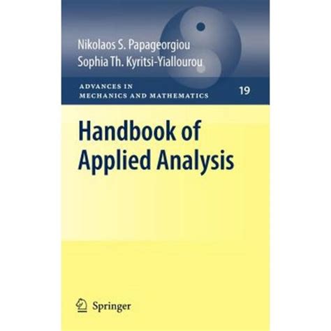 Handbook of Applied Analysis Reader