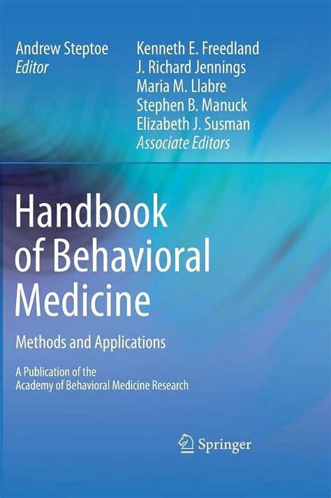 Handbook of Behavioral Medicine Methods and Applications 1 Ed. 10 PDF