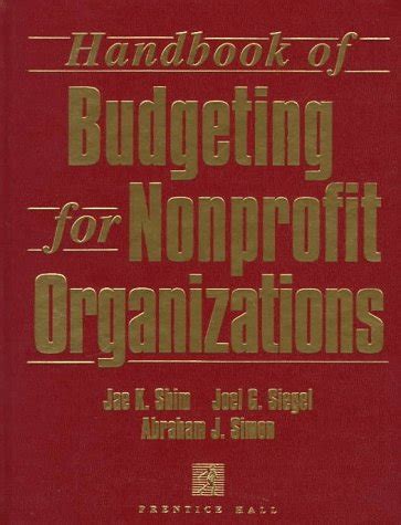 Handbook of Budgeting for Nonprofit Organizations PDF