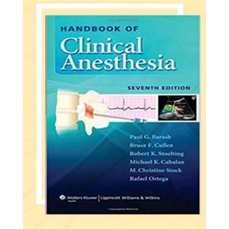 Handbook of Clinical Anesthesia PDF