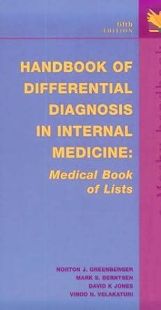 Handbook of Differential Diagnosis in Internal Medicine 5th Edition Doc