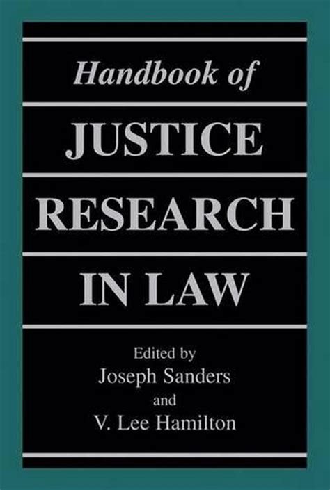 Handbook of Justice Research in Law Reader