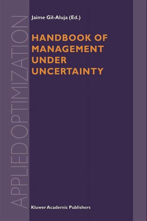 Handbook of Management under Uncertainty PDF