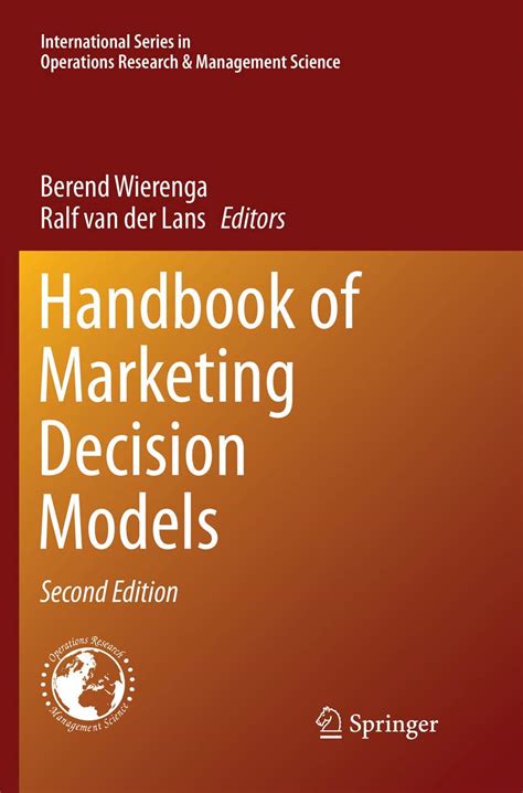 Handbook of Marketing Decision Models Kindle Editon