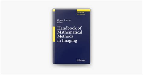 Handbook of Mathematical Methods in Imaging 1st Edition Kindle Editon
