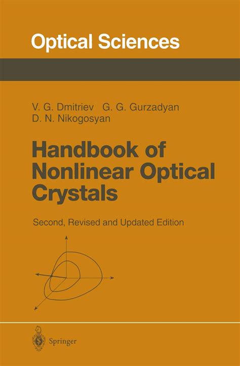 Handbook of Nonlinear Optical Crystals 3rd Revised Edition PDF