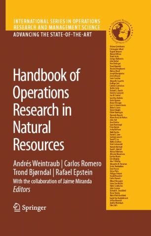 Handbook of Operations Research in Natural Resources 1st Edition Epub